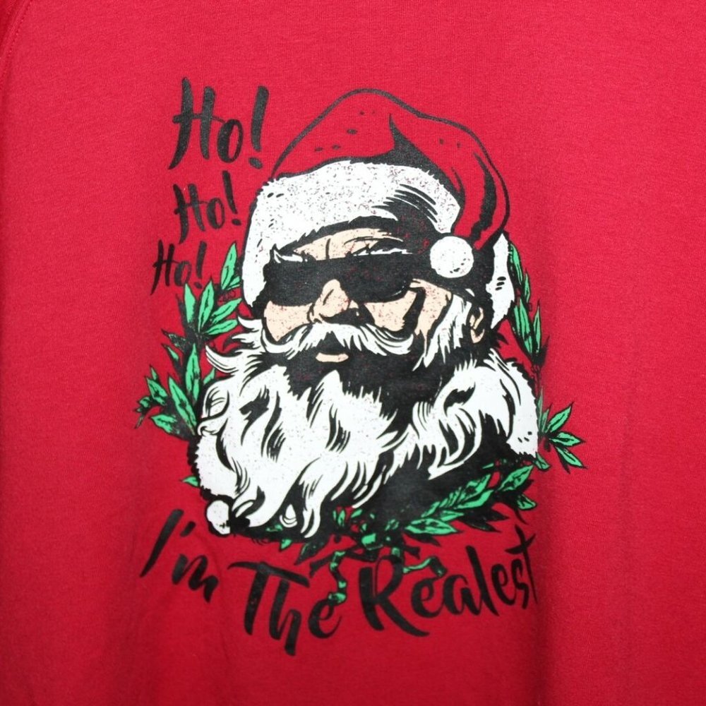 ✨2/$20 Torrid Fleece Santa Christmas Holiday Sweatshirt Red Size 10 M or 12 L - Picture 6 of 9